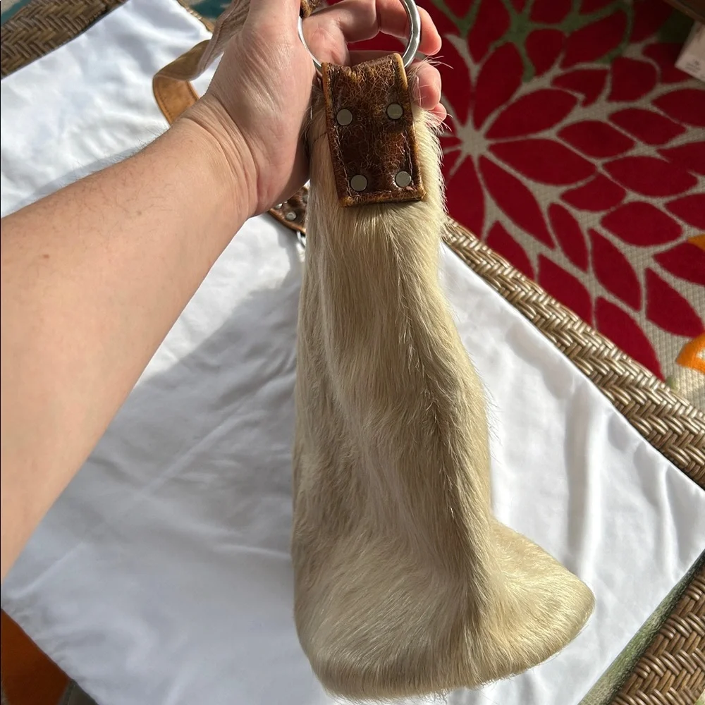 Wild Goose Genuine Cowhide Hair-on-Hide Hobo Bag - Western Boho